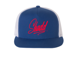 Shadd Signature Flatbill Hat - Blue/White